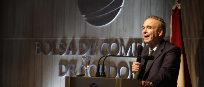 Pichetto levantó aplausos en la Bolsa de Córdoba: “Queremos más emprendedores y menos espíritu cartonero”